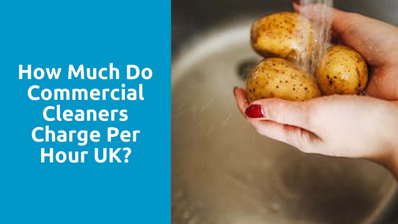 How much do commercial cleaners charge per hour UK?