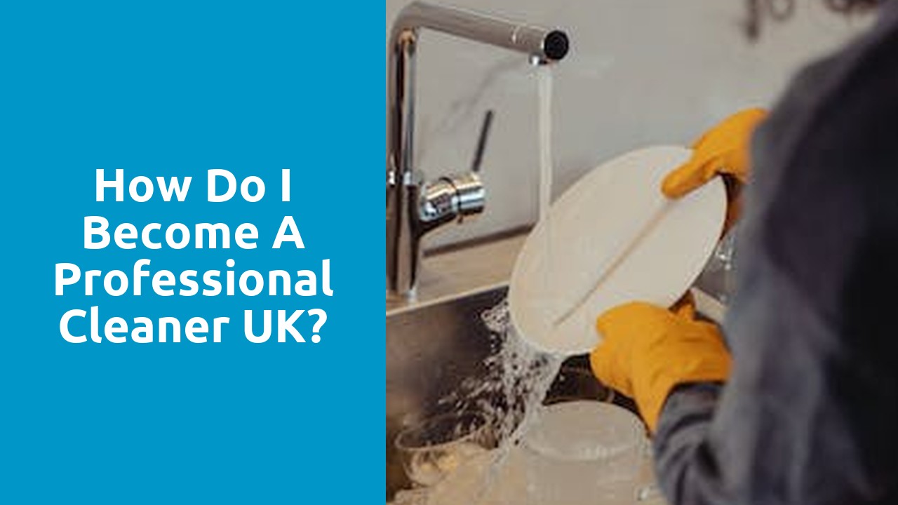 How do I become a professional cleaner UK?